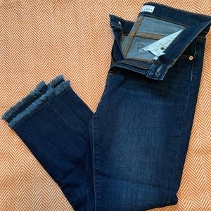Loft ankle frayed jeans